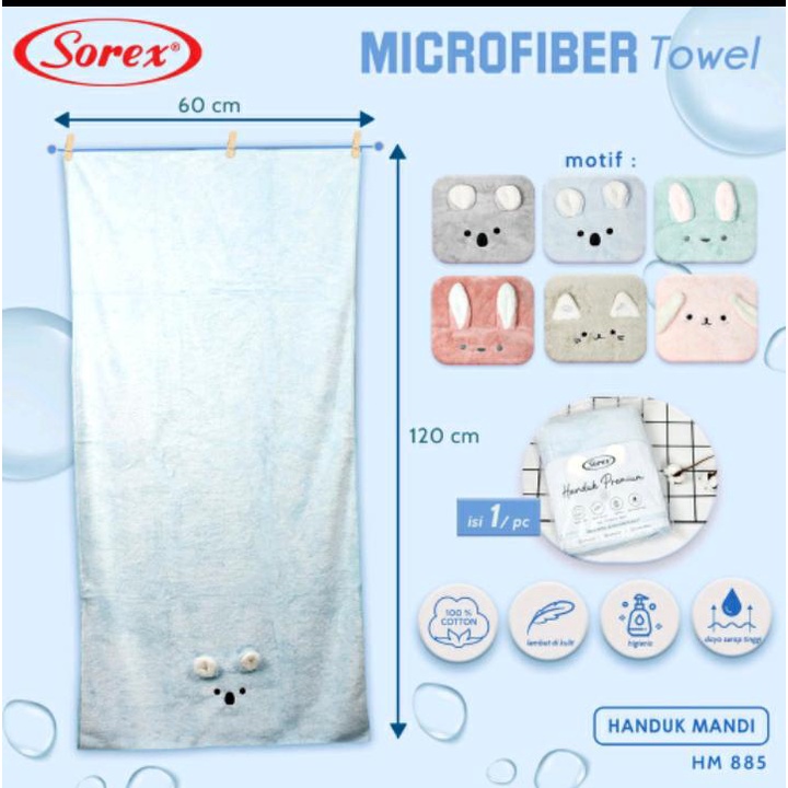 Sorex Handuk Mandi Dewasa Dan Anak Super Soft Towel