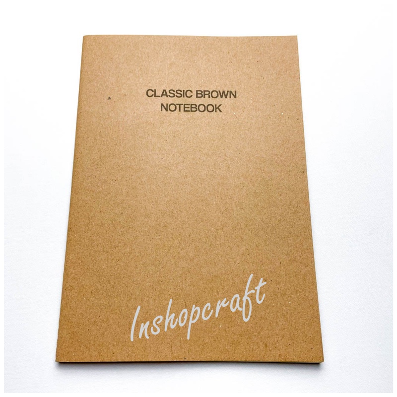

Basic Brown Sewn Notebook Plain Polos Jahit Murah [INSHOP]