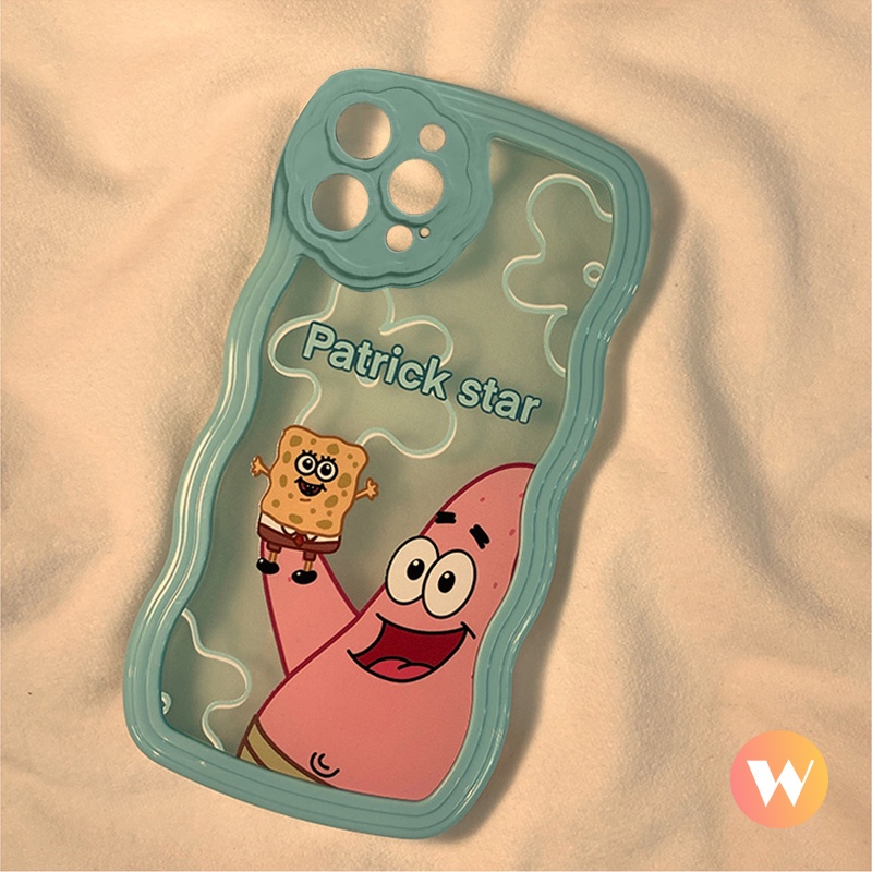 Soft Case Motif Kartun SpongeBob Patrick Star Untuk iPhone 7plus 11 13 12 Pro MAX 6 6s 7 8 Plus XR X XS MAX SE 2020