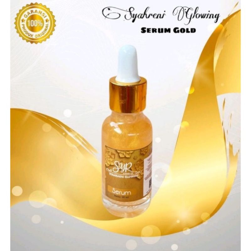 BISA COD  SKINCARE SERUM GOLD SYAHRENI GLOWING SYR WAJAH SYAHRAENI PAKET LENGKAP ORIGINAL PREMIUM