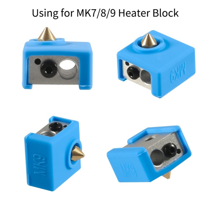 Zzz MK8 4PCS Cover Hotend Extruder Bahan Silikon Untuk Printer 3D Ender 3