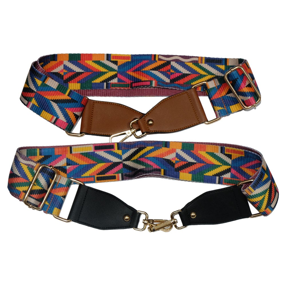 Tas Tali Selempang Strap Panjang Sling Long Srap Fashion / Long Strap Bag Aztec / Tali Panjang Tas Rainbow / Tali Tas Panjang Pelangi / Longstrap Fashion Unik