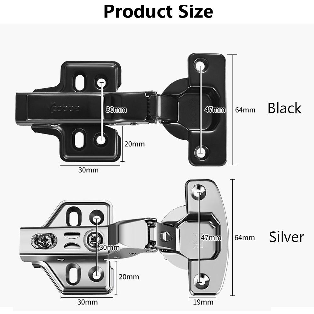 Engsel Nanas Lemari Rumah Stainless Steel Soft Close Buffer