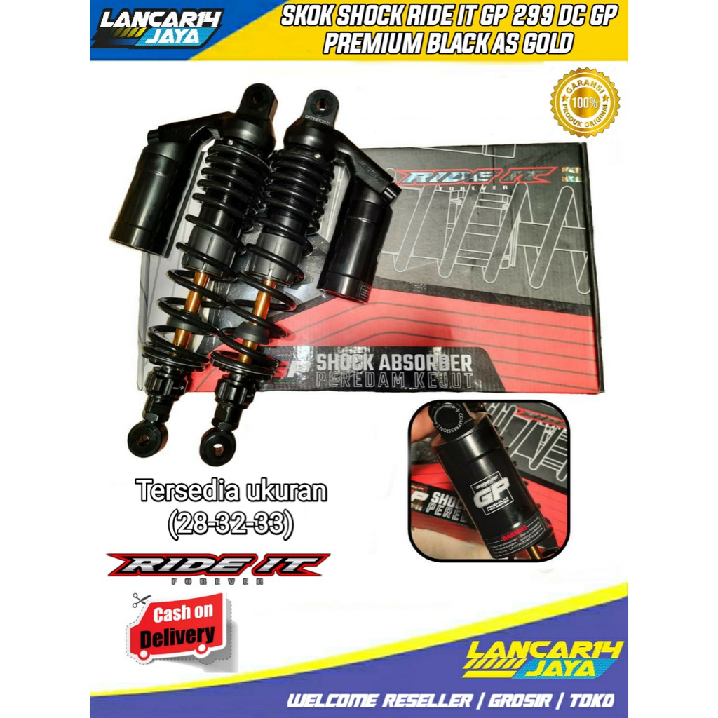 SHOCK SKOK RIDE IT GP299 DC GP PREIUM BLACK AS GOLD DOUBLE CLICK
