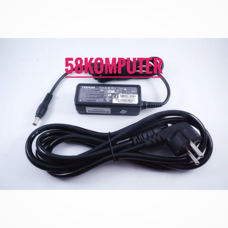 Adapter Charger Laptop Toshiba Satellite C55-B5302 C55D-A5304 C55D-B5102 C875D CL15 CL15T CL45 E105 E45 19V 2.37A 45W 5.5mm X 2.5mm