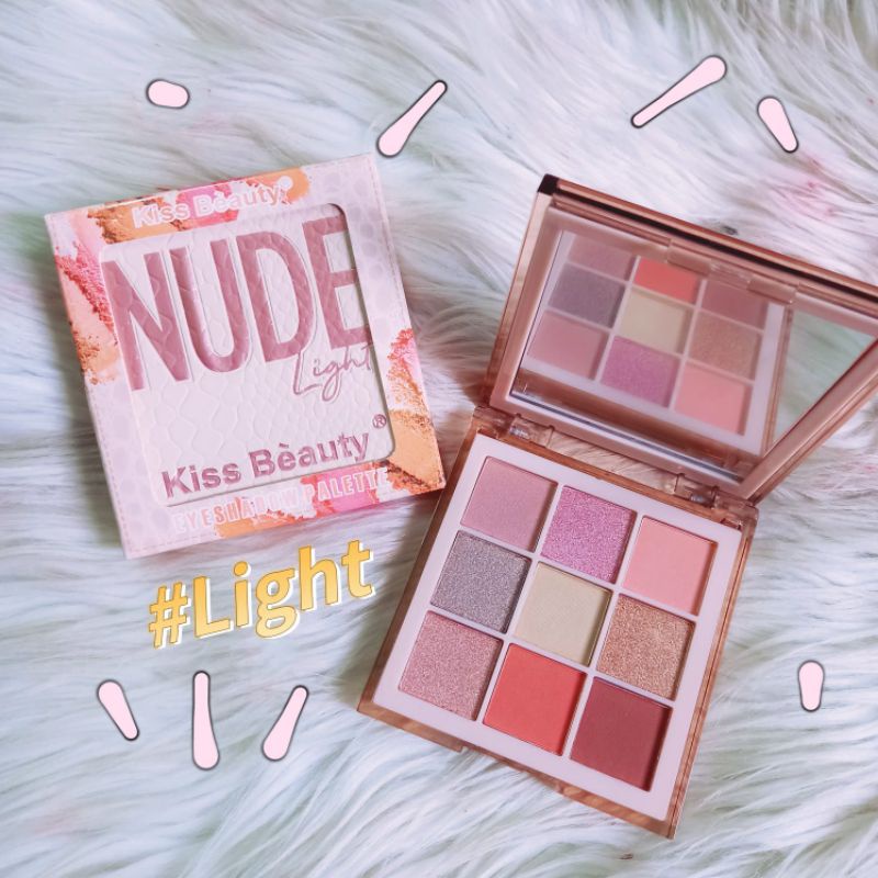 PROMO ECER!!EYESHADOW PALETTE KISS BEAUTY/ MAKE UP PALETTE NUDE MEDIUM/RICH/LIGHT BEST SELLER NO. 87159