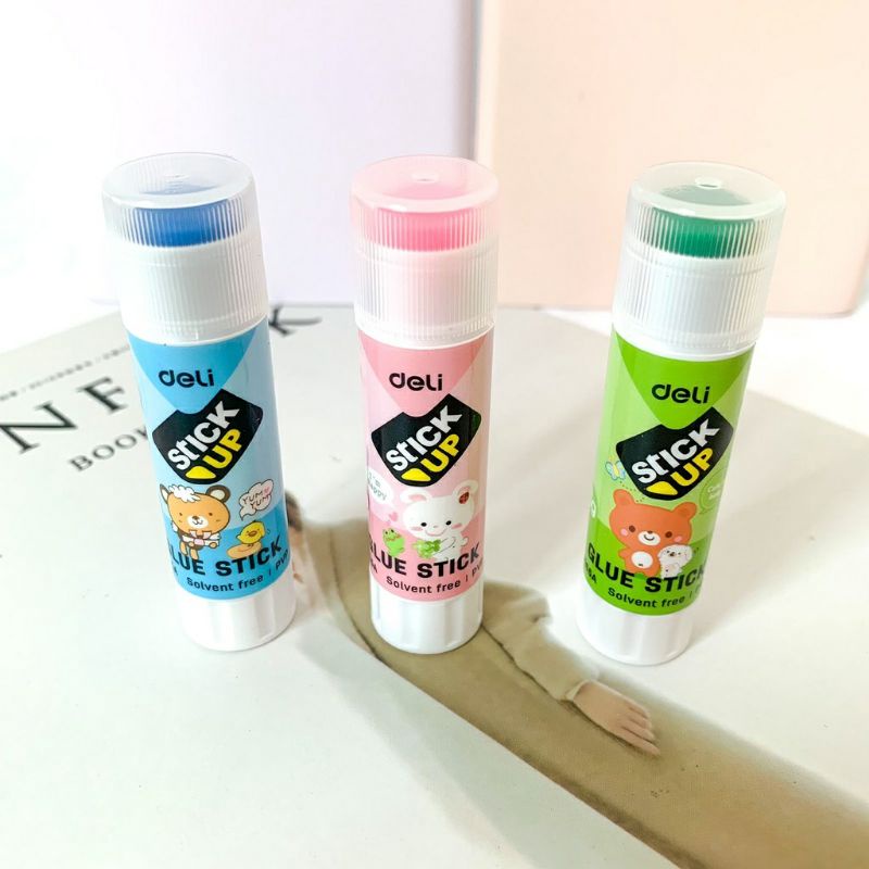 Lem Stick Deli Glue Stik Joyko Lem Puter Peralatan Kantor Lem Kertas Glue Stik