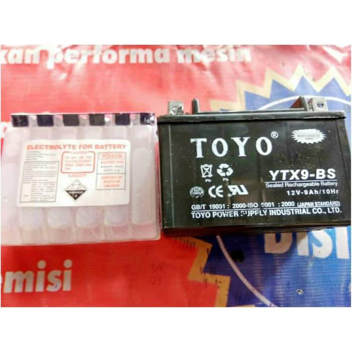 Free Aki Motor Ninja 250 (Aki Kering) - Toyo Diskon