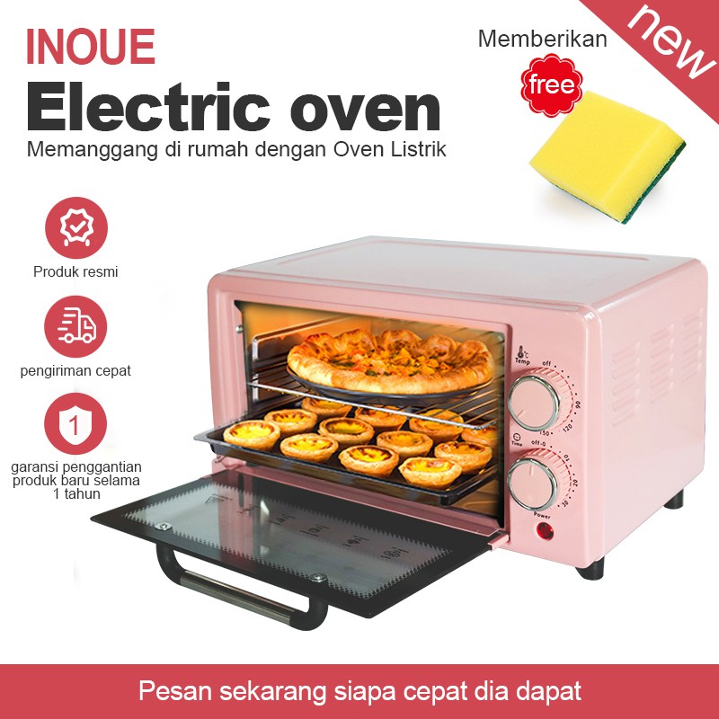 INOUE 3warna Oven Listrik Multifungsi mini Panggang Daging ...