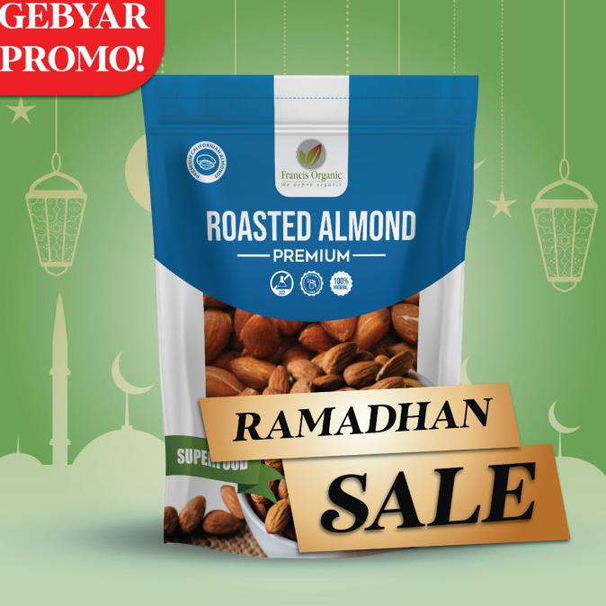 

Promo Awal tahun Kacang Almond Panggang Kupas 1kg / Roasted Almond 1kg - Tawar Diskon