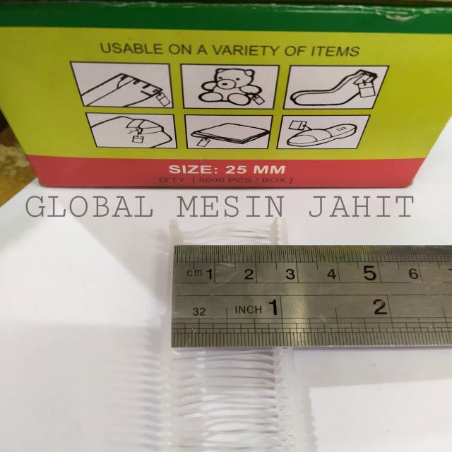 1 Tag Pin Anak tembak Kualitas Bagus ukuran 15 / 25 / 35 mm Hang Tag Top Pin Original GBL-4