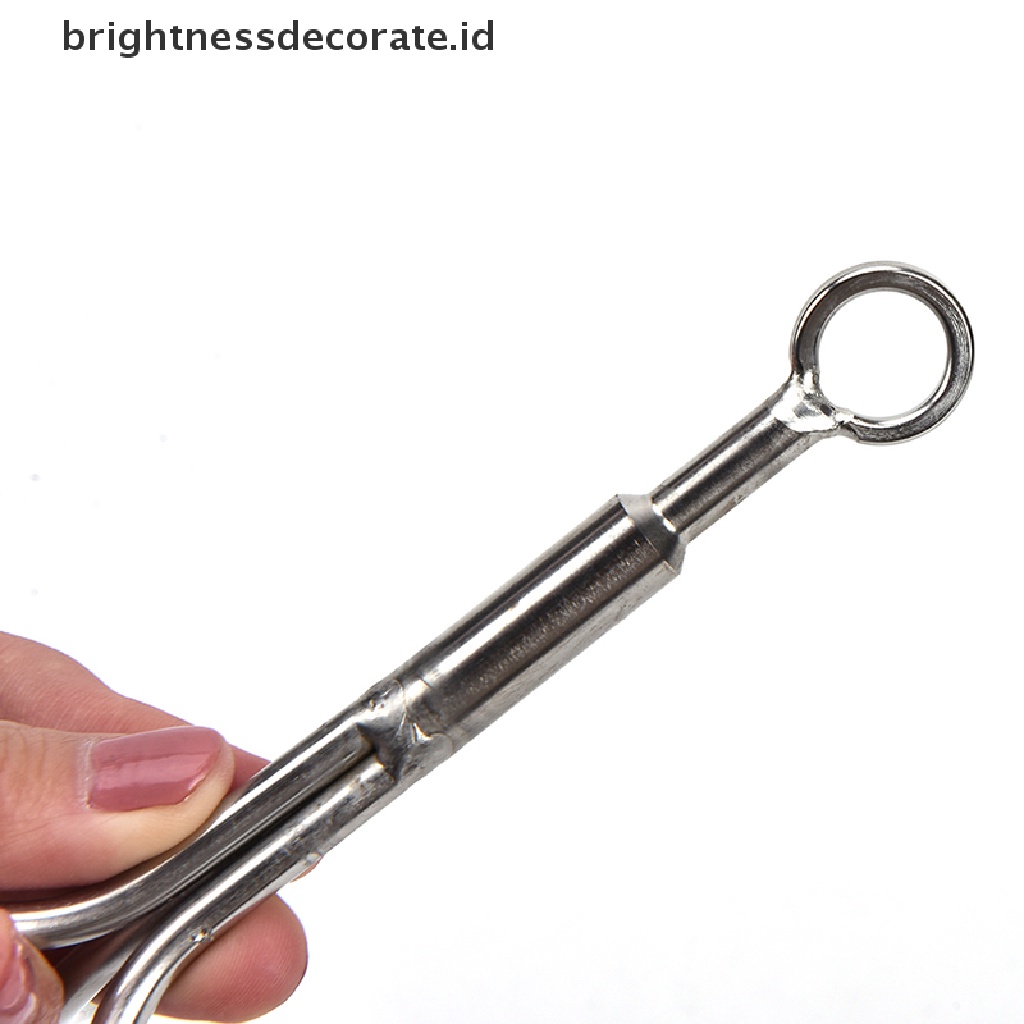 1 Pc Alat Carabiner 3 Cakar Bahan Stainless Steel Untuk Climbing