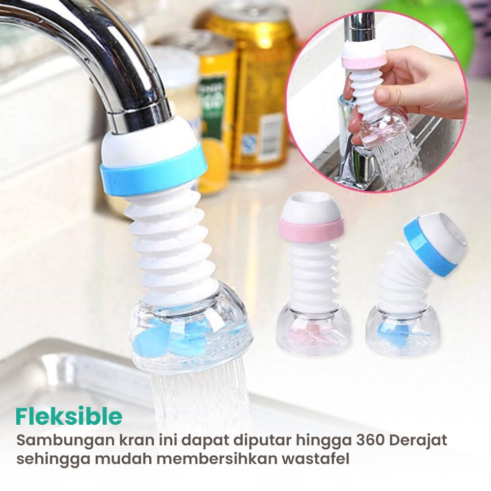 Sambungan Kran Flexible Filter Air Anti Splash Shower Kepala Keran