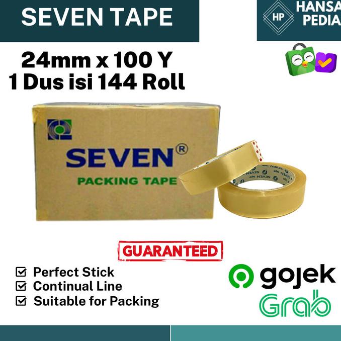 

lakban bening 24 mm x 100 Y dus isi 144 Gosend