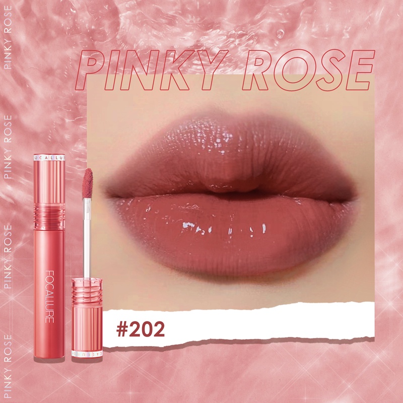 [BPOM]FOCALLURE Jelly-Clear Dewy Lip Tint--Tahan lama Lipstick-#202