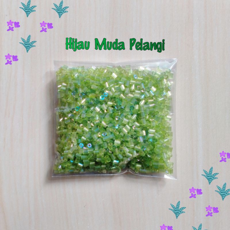 Mote Manik Payet Bambu Patah Pelangi 10 gram -