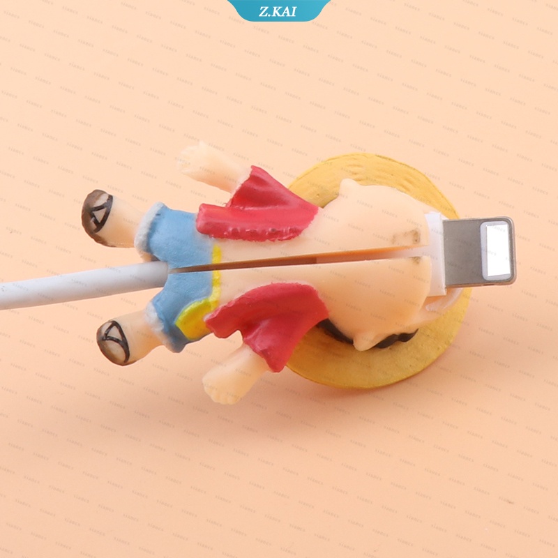 Siancs Pelindung Kabel Data / Charger / Earphone Model Kartun One Piece Untuk Iphone