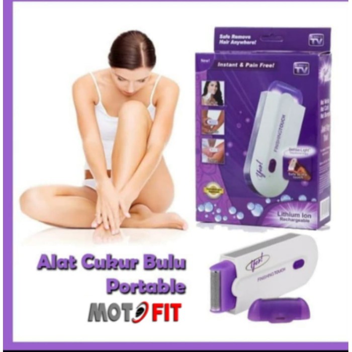 BAROKAH GAMIS Alat Cukur Bulu Portable INSTANT PAIN FREE HAIR REMOVAL LIGHT TECHNO