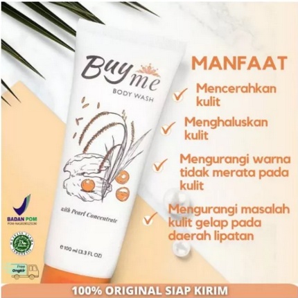 BUY ME SUNCREEN SPRAY BUYME BODY WASH MENCERAHKAN MEMUTIHKAN KULIT TUBUH