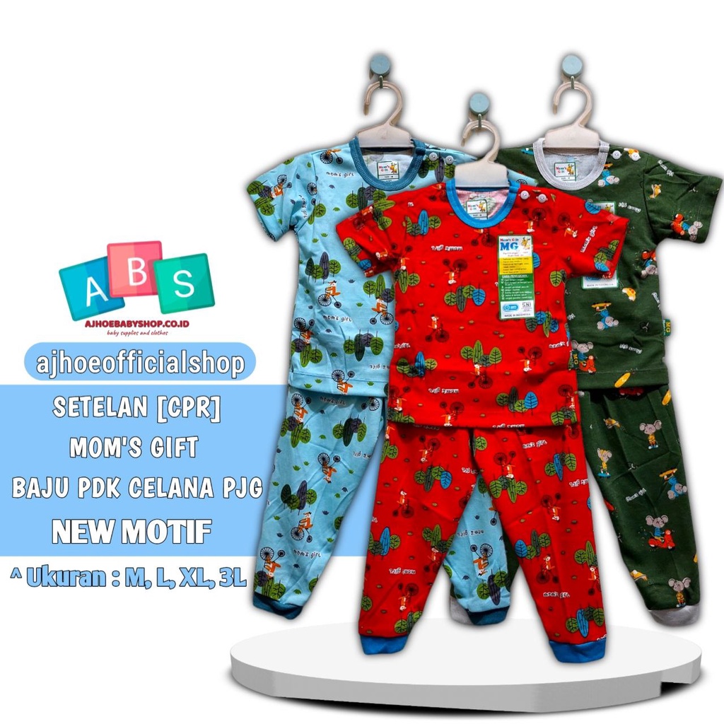 Mirror Velvet Junior &amp; Libby Setelan Mom's Gift Terbaru - Baju anak - Baju tidur anak SETELAN ANAK UNISEX ART 258 PANJANG PENDEK