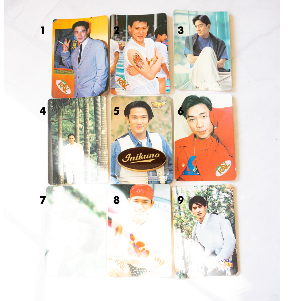 kartu artis mandarin jadul 80/90an cowok