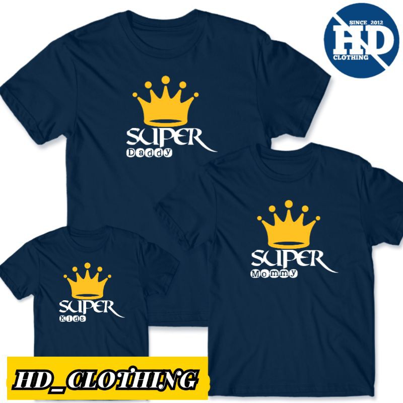 Kaos Couple Keluarga Super Dad Size S - XXL &quot;HDCLOTHING&quot;