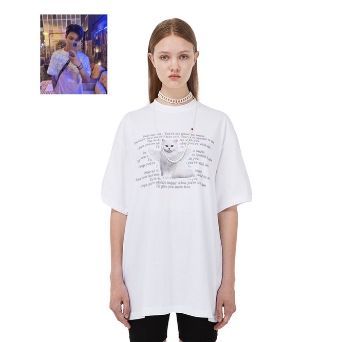 [PO] ANGEL CAT TSHIRT WHITE  ITZAVIBE JAEMIN NCT