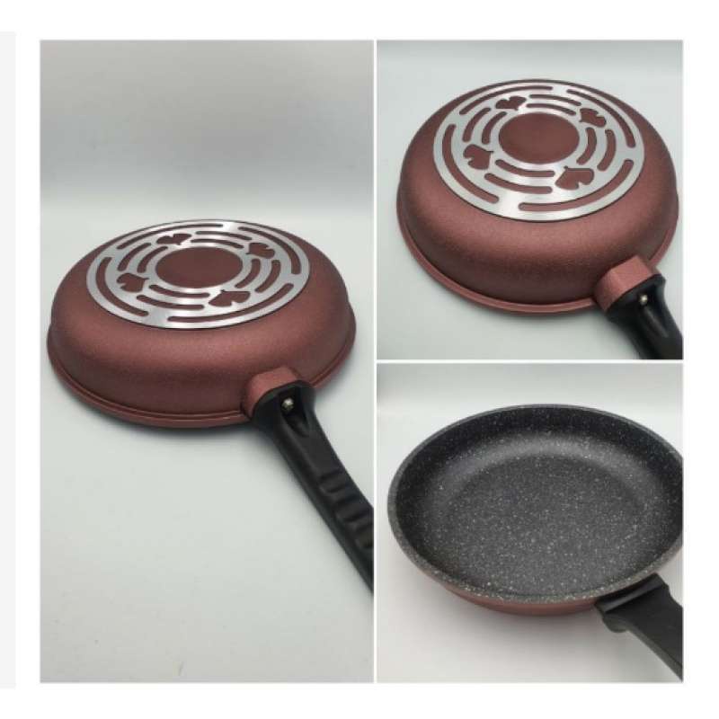 SUPER KITCHEN - Panci Fry Pan 28 cm Granite/ Marble Coating  - Fry Pan Anti Lengket 28 cm