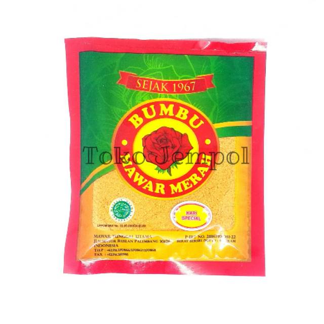 Bumbu Rendang Kari Malbi Kebuli Tekwan Mawar Merah