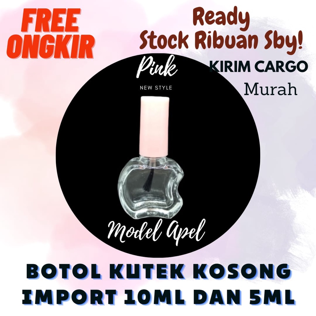 (GARANSI) BOTOL CAT KUKU KUTEK KOSONG 10ML BANYAK VARIAN