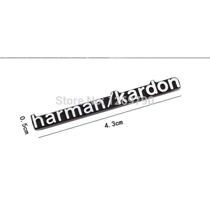 Logo HARMAN KARDON mini sticker / Kecil Emblem Alumunium Sticker