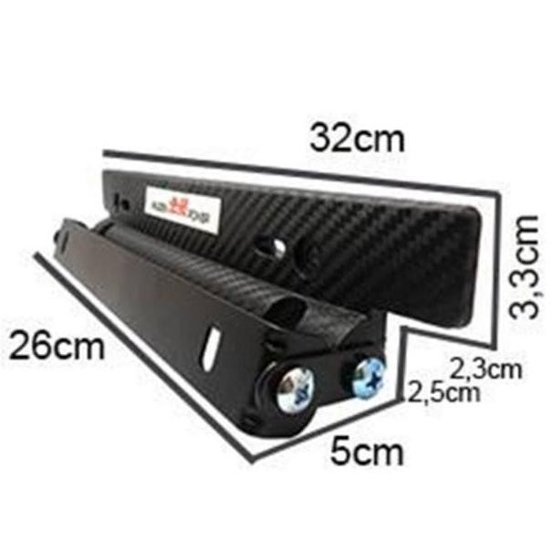 Tren Kekinian.. Dudukan Plat Nomor Mobil Model JDM Motif Carbon Logo Sparco