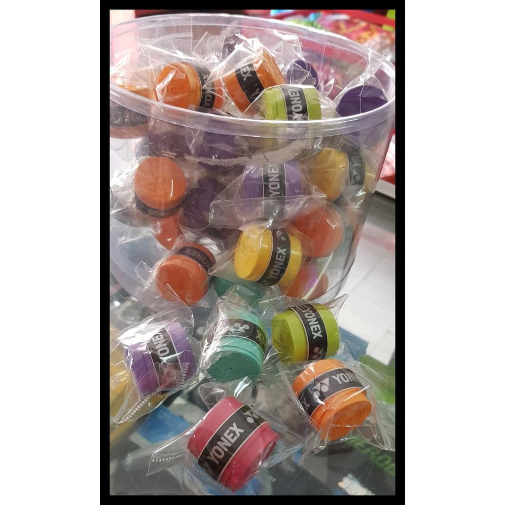 DISKON GRIP RAKET BADMINTON KARET TIPIS YONEX ASLI ORI ORIGINAL 100%