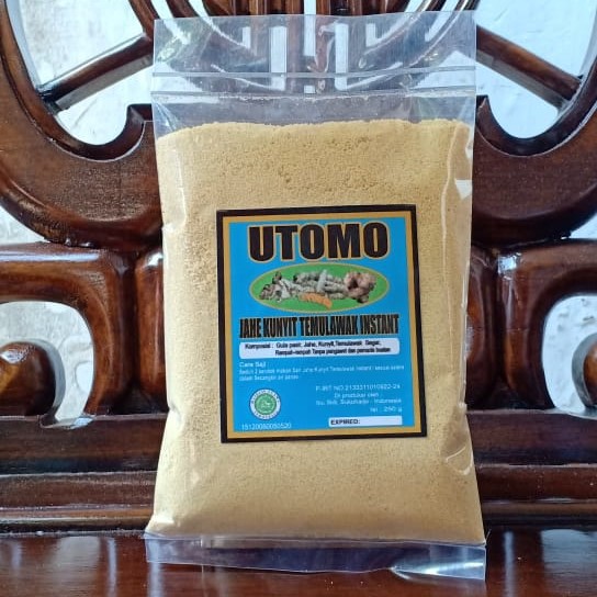 

Sari Jahe Kunyit Temulawak Instant Kemasan Bantal 250gr