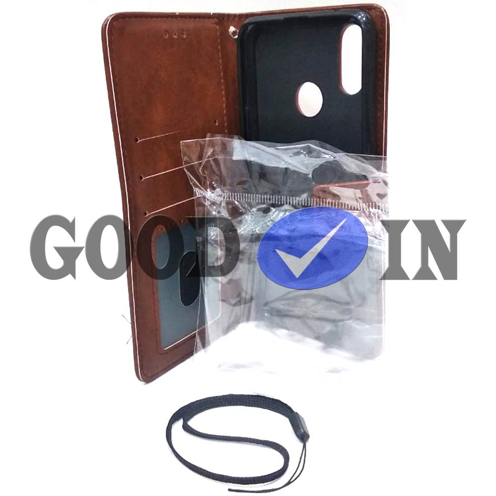 Flip Case - Flip Polos - Case Dompet Kulit Polos - Case REALME 3