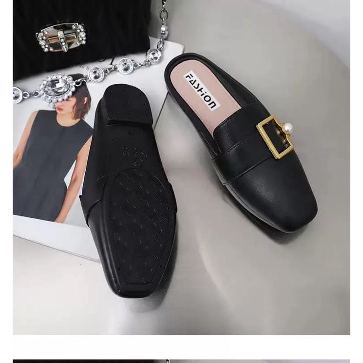 Sepatu Flat Shoes Fashion Paula Mutiara Import High Quality S2