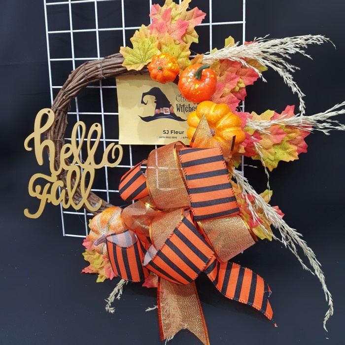 

hampers dekorasi hiasan pintu meja halloween thanksgiving decoration 2