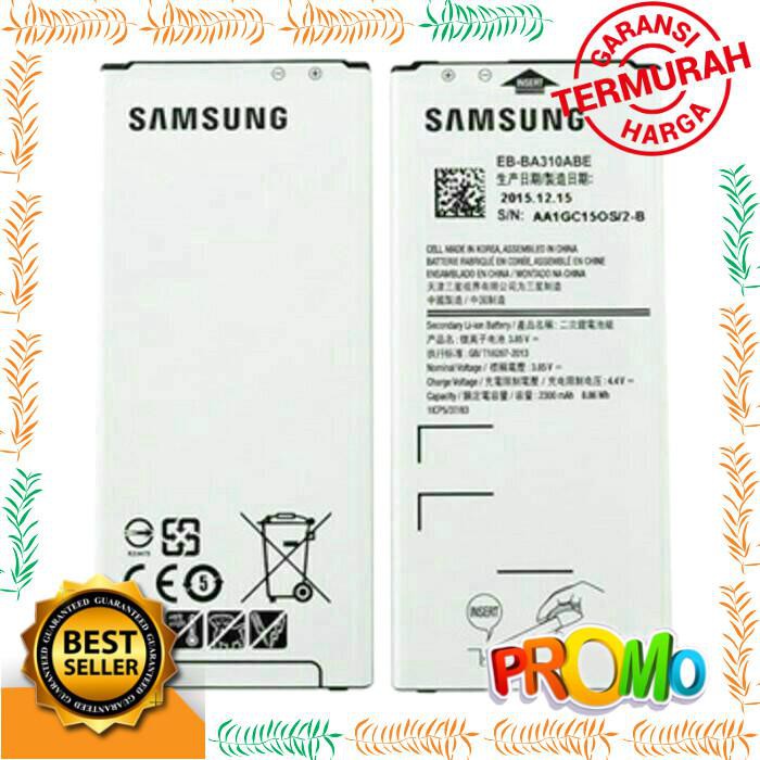 BATERAI SAMSUNG A3 2016 A3 10 ORIGINAL 100%