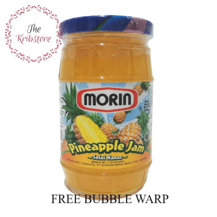 

MORIN Selai Roti Pineapple Nanas Jam Toples 330 gr