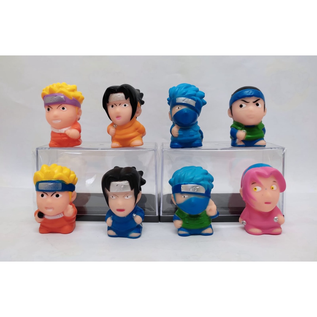 Topper Kue Naruto Sasuke Sakura Figure set 10 pcs