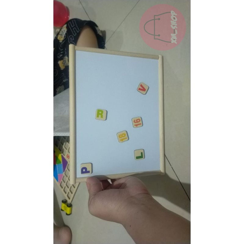 [BISA COD]SET 4IN1 EDUKASI SEMPOA KOMPLIT BLOK MAGNET PAPAN TULIS SET