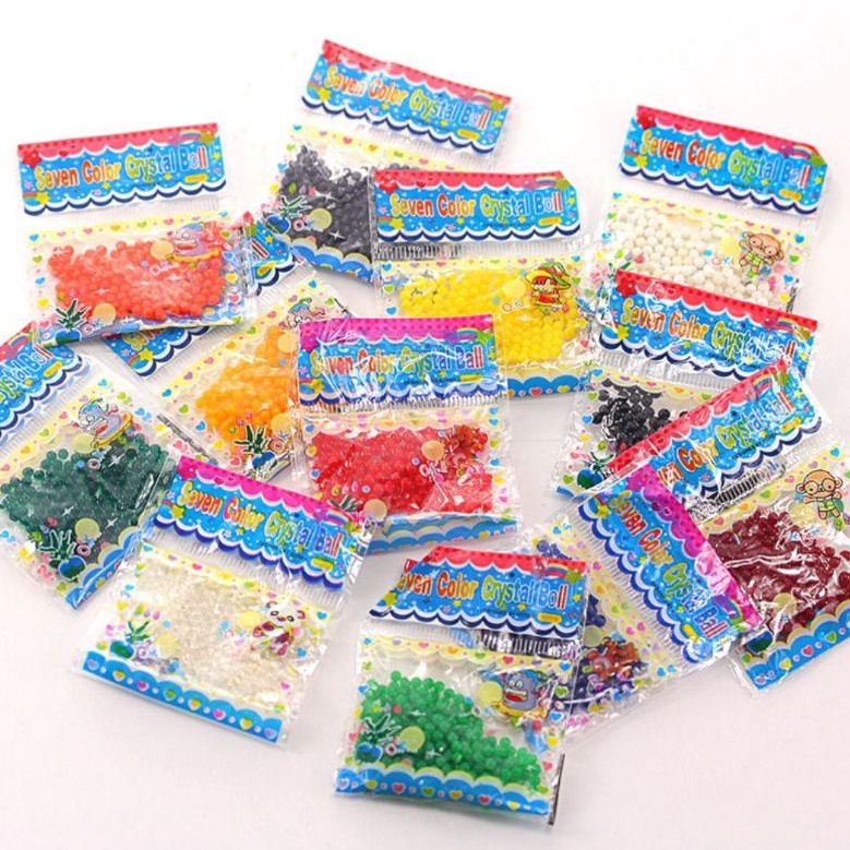 Mainan Edukasi Anak//Water Beads Hydrogel Media Tanam Hydrogel Gel Aqua Beads Bio Gel