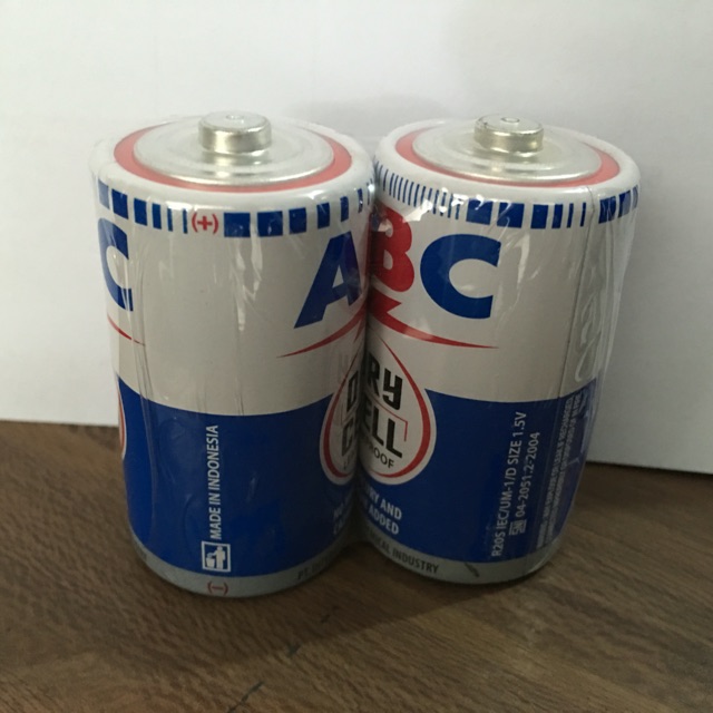 Batu Baterai Besar ABC ukuran D 1.5v