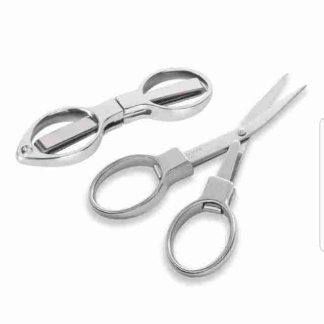 Gunting kapas kertas mini | stainless steel folding scissor | gunting mini