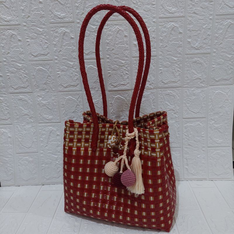 Tote Bag Jali Motif Vertikal Modern