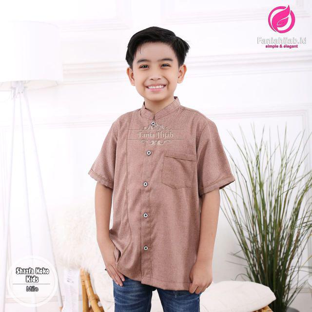 KOKO ANAK/LENGAN PENDEK/KOKO KANCING DEPAN/KOKO SHAZFA BY FANIA