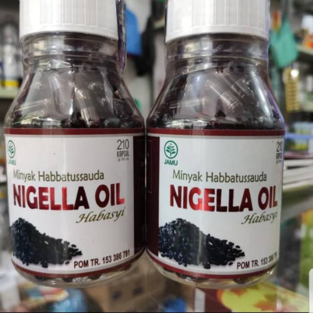 Minyak Habbatussauda Kapsul Nigella Oil 75 &amp; 210 kapsul Habbatussauda Ethopia Jinten Hitam BPOM