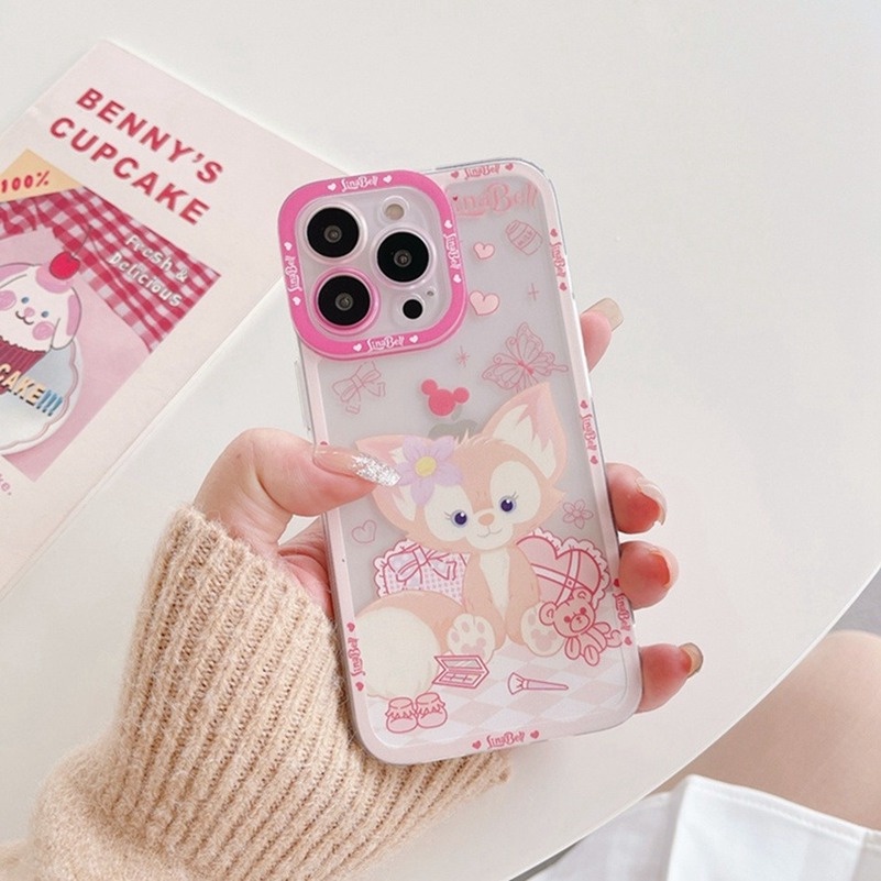 Casing Tpu Soft Case iPhone 14 13 12 11 Pro Max X Xr Xs Se 2020 Max iPhone 7 8 7 6 6s Plus + Shockproof Motif Rubah Lucu Girly Style Cute Fox Translucent TPU Phone Case Shockproof Waterproof Soft Case