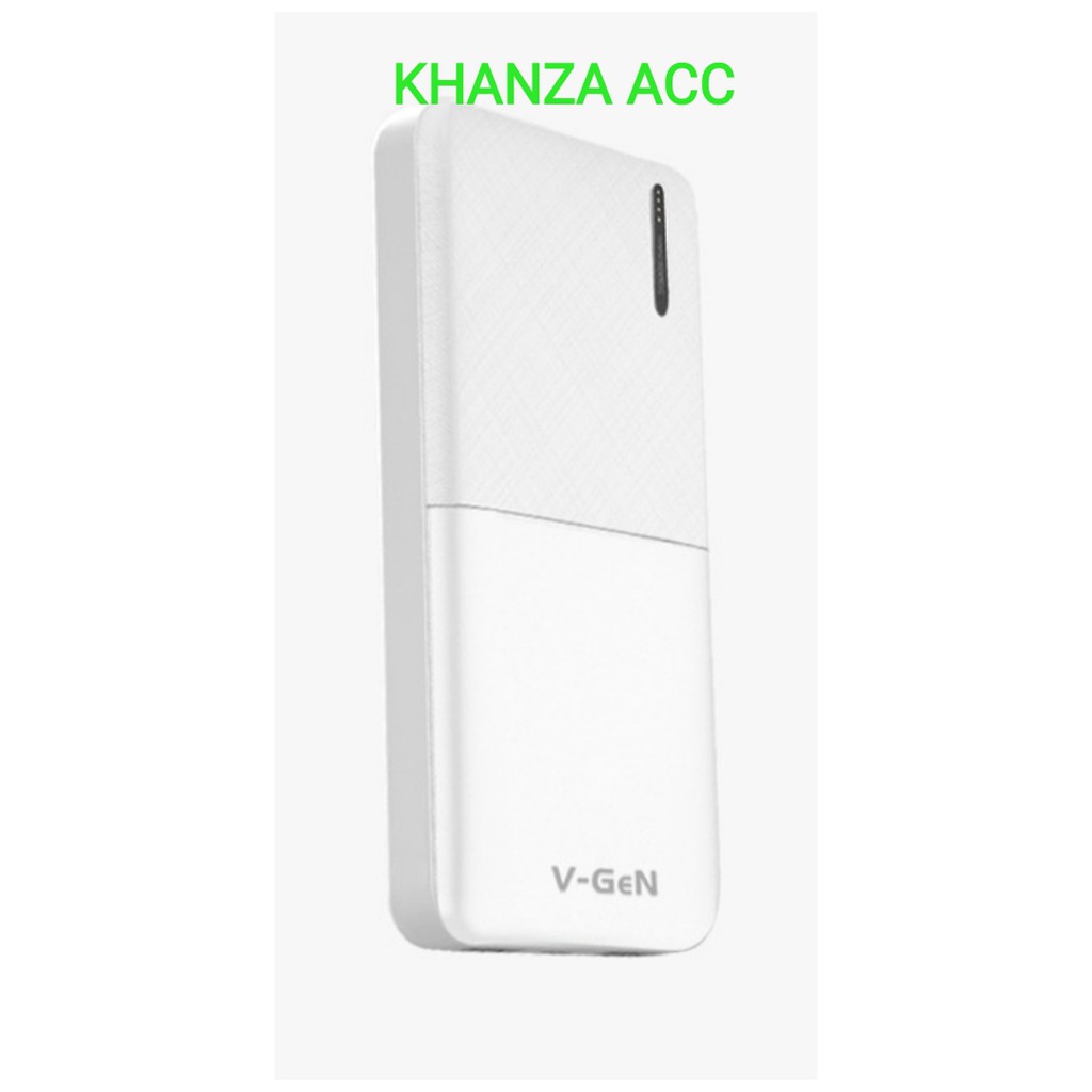 KHANZAACC POWERBANK VGEN Rescue V10K20 10000 mAh 2 Output 2.4A Slim Design