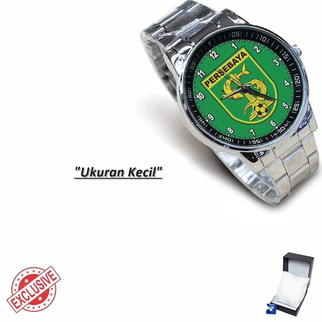 Jam Tangan Rantai Couple PERSEBAYA Logo 1 (Cool)